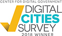 2018 Digital Cities Survey Winner logo