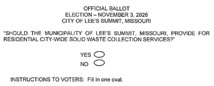 Jackson County Official Ballot Language November 3 2026