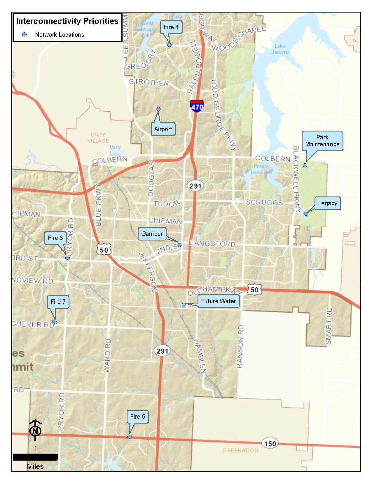 Map image of Network Interconnectivity Priorities. Map image of Network Interconnectivity Priorities.