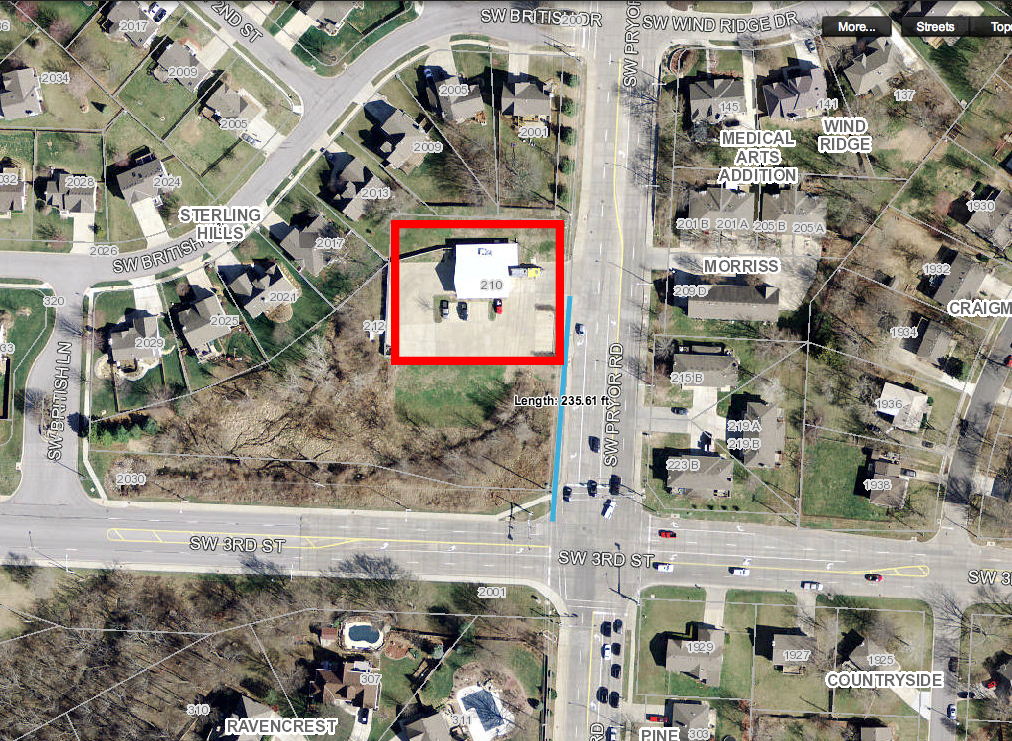 Image of the satellite view of the current location of Fire Station Number 3. Image of the satellite view of the current location of Fire Station Number 3.