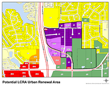 Map of Lakewood Business Park Urban Renewal Area