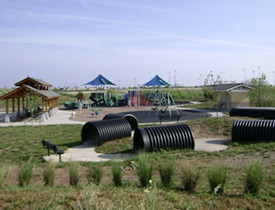 Image of Joseph A. Dyke playground under construction